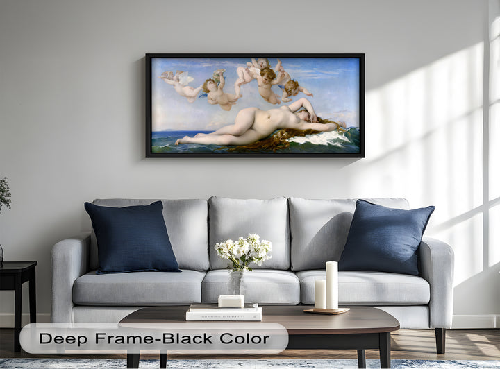 Birth of Beauty – Mythological Sea Nymph and Cherubs Oil Painting