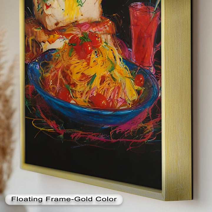 Gourmet-Sandwich und Pasta-Explosion - Food Painting