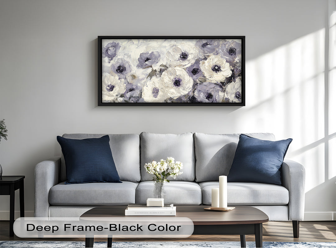 Cream and Lilac Petals - Flower Oil Painting