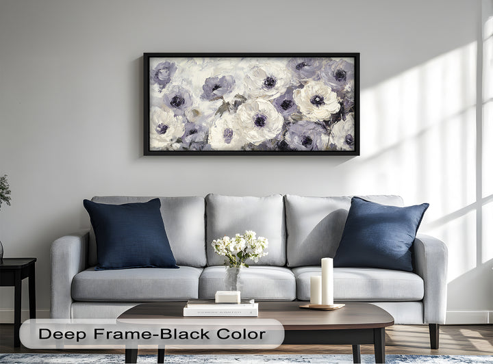 Cream and Lilac Petals - Flower Oil Painting