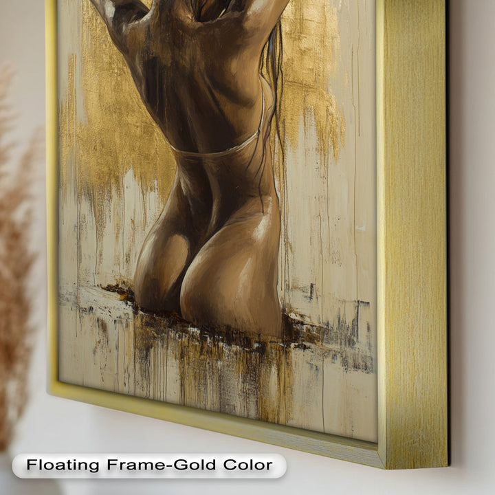 Golden Silence – Contemporary Figurative Nude Oil Painting