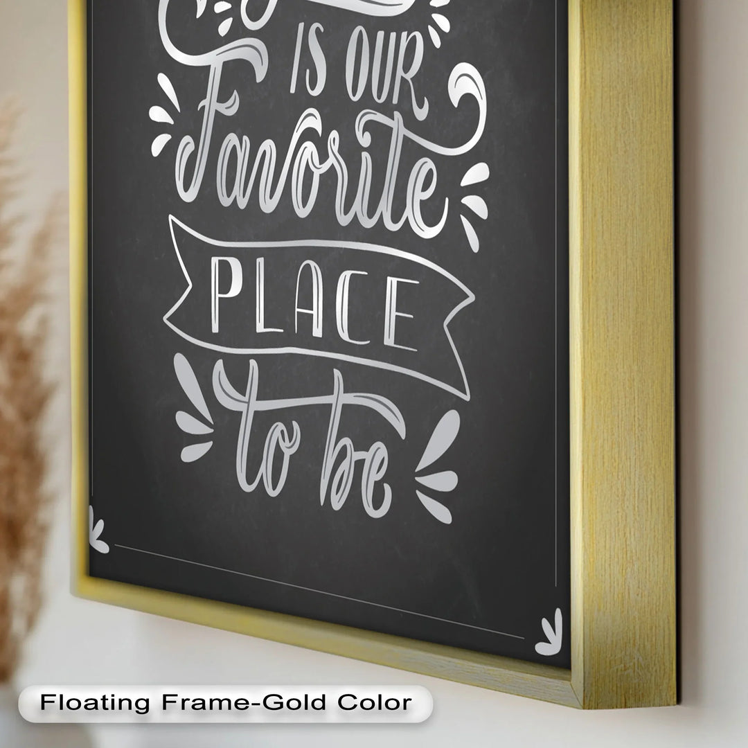 Together Is Our Favorite Place – Chalk Style Oil Painting - MyPhotoStation