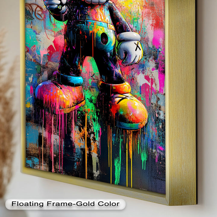 KAWS Street Blaster – Graffiti Pop Oil Painting