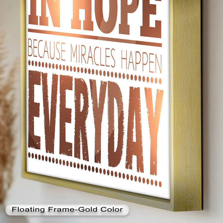 Believe in Hope – Motivational Oil Painting - MyPhotoStation