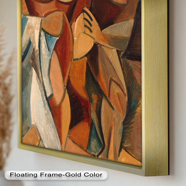 Embrace in Earth Tones – Picasso Oil Painting