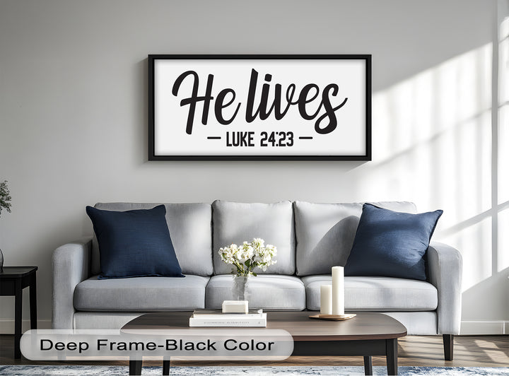 He Lives – Luke 24:23 Christian Oil Painting