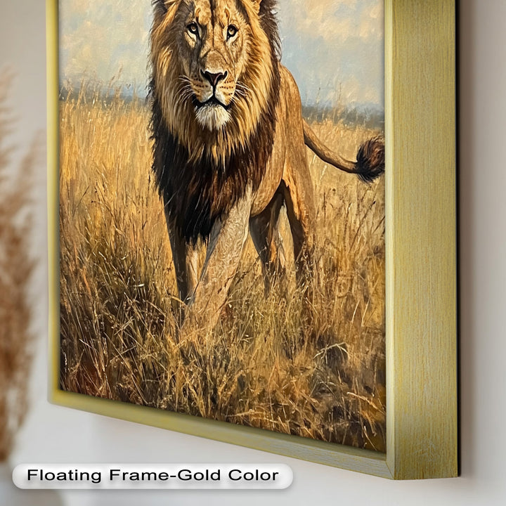 King of the Savannah – Animal Oil Painting