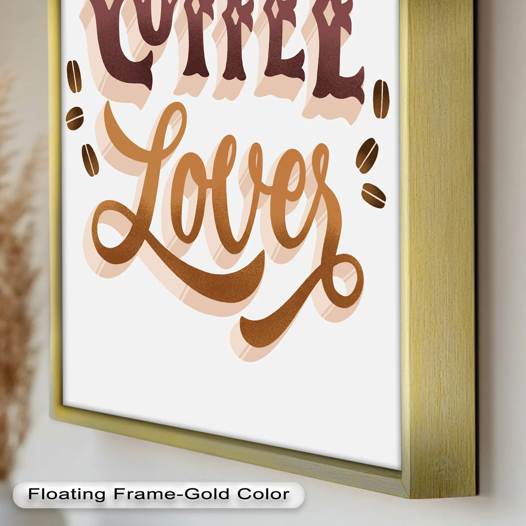 Coffee Lover Typography Art – Coffee Day Oil Painting - MyPhotoStation