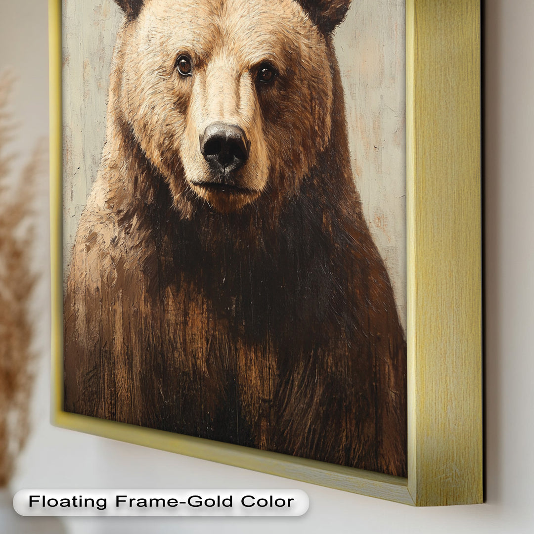 Brown Bear Portrait - Animal Oil Painting