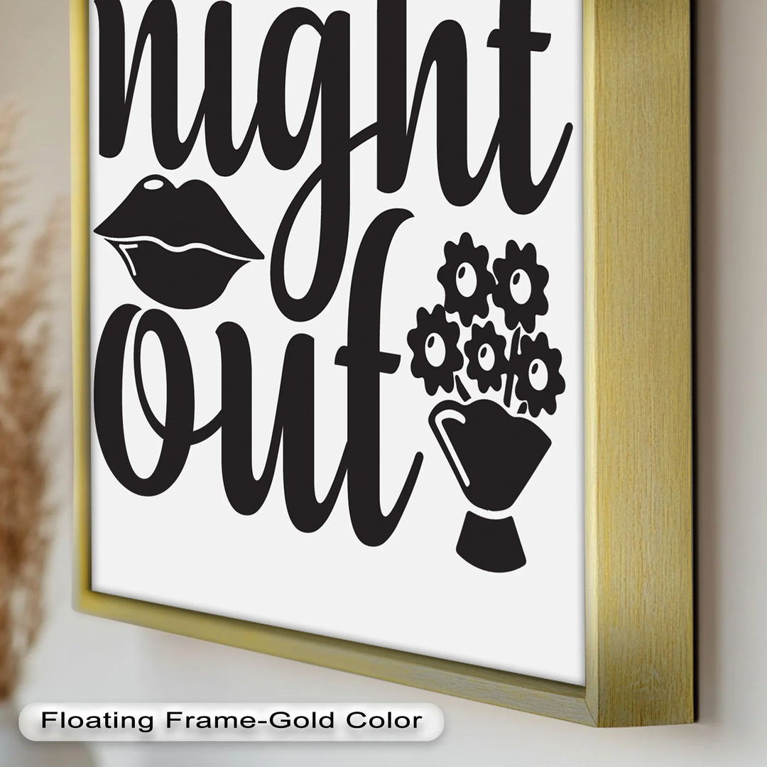 Girls Night Out – Typography Oil Painting - MyPhotoStation