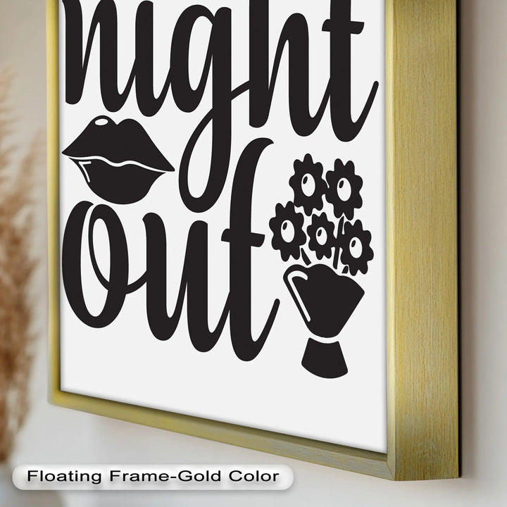 Girls Night Out – Typography Oil Painting - MyPhotoStation