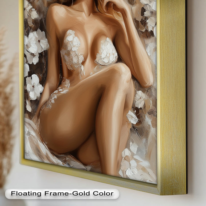 Blossom Muse – Romantic Nude Oil Painting
