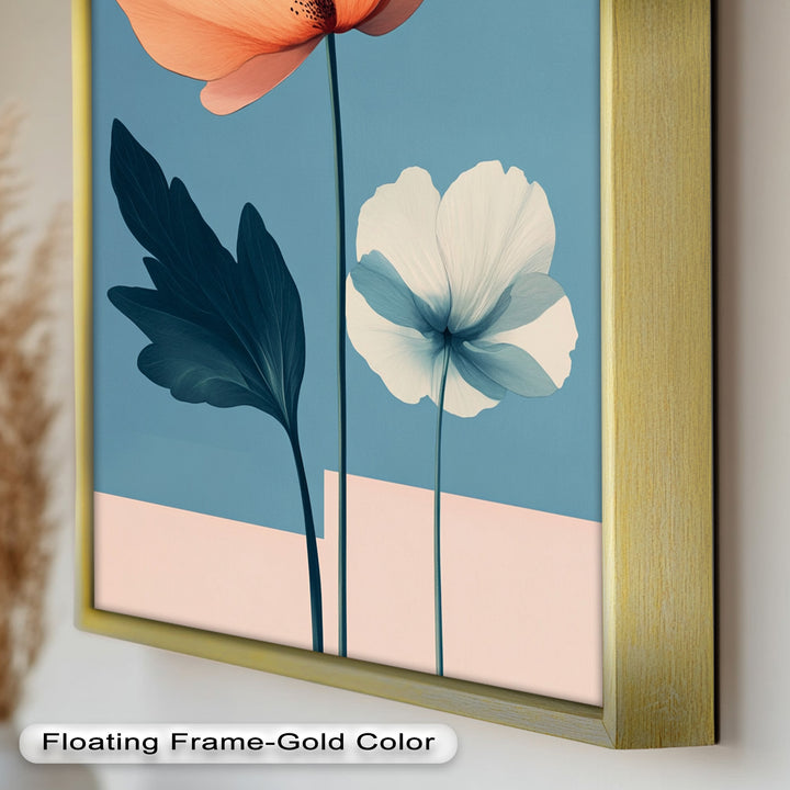 Serene Bloom – Boho Floral Oil Painting