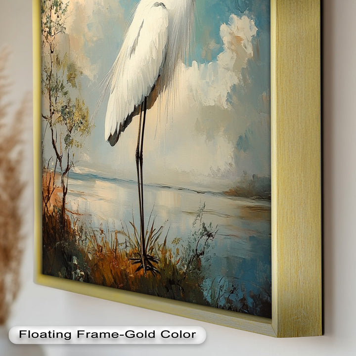 Grace of the Marshlands – Animal Oil Painting