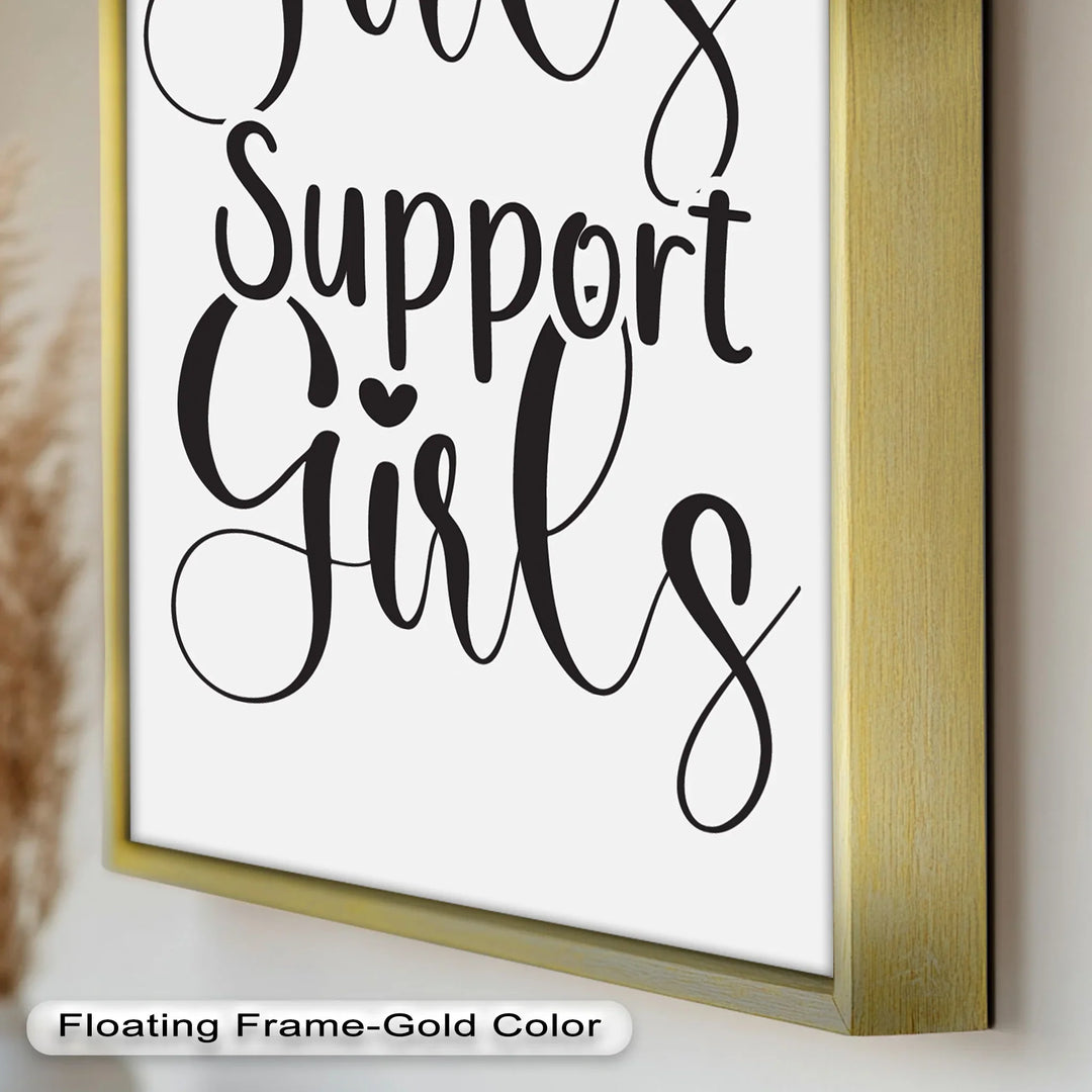 Girls Support Girls – Oil Painting - MyPhotoStation