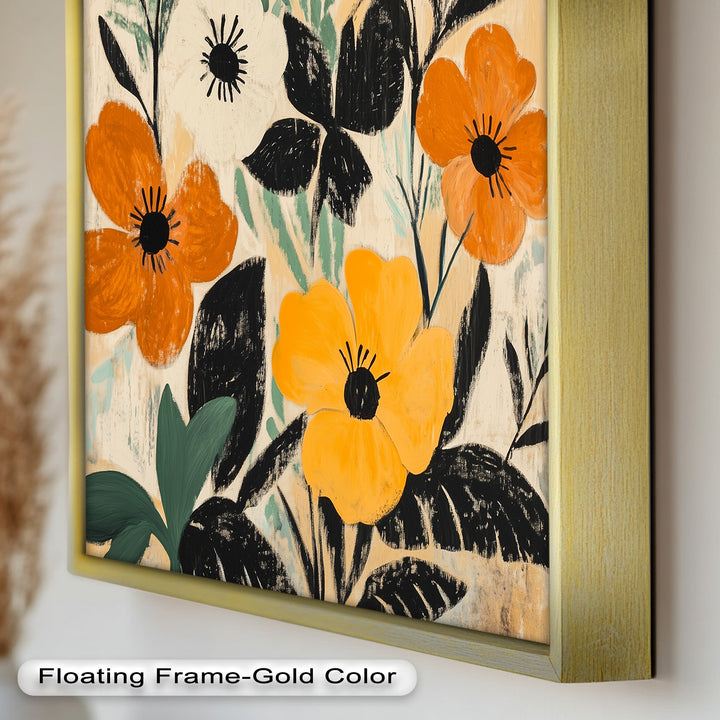 Harvest Blooms – Rustikales Boho-Ölgemälde