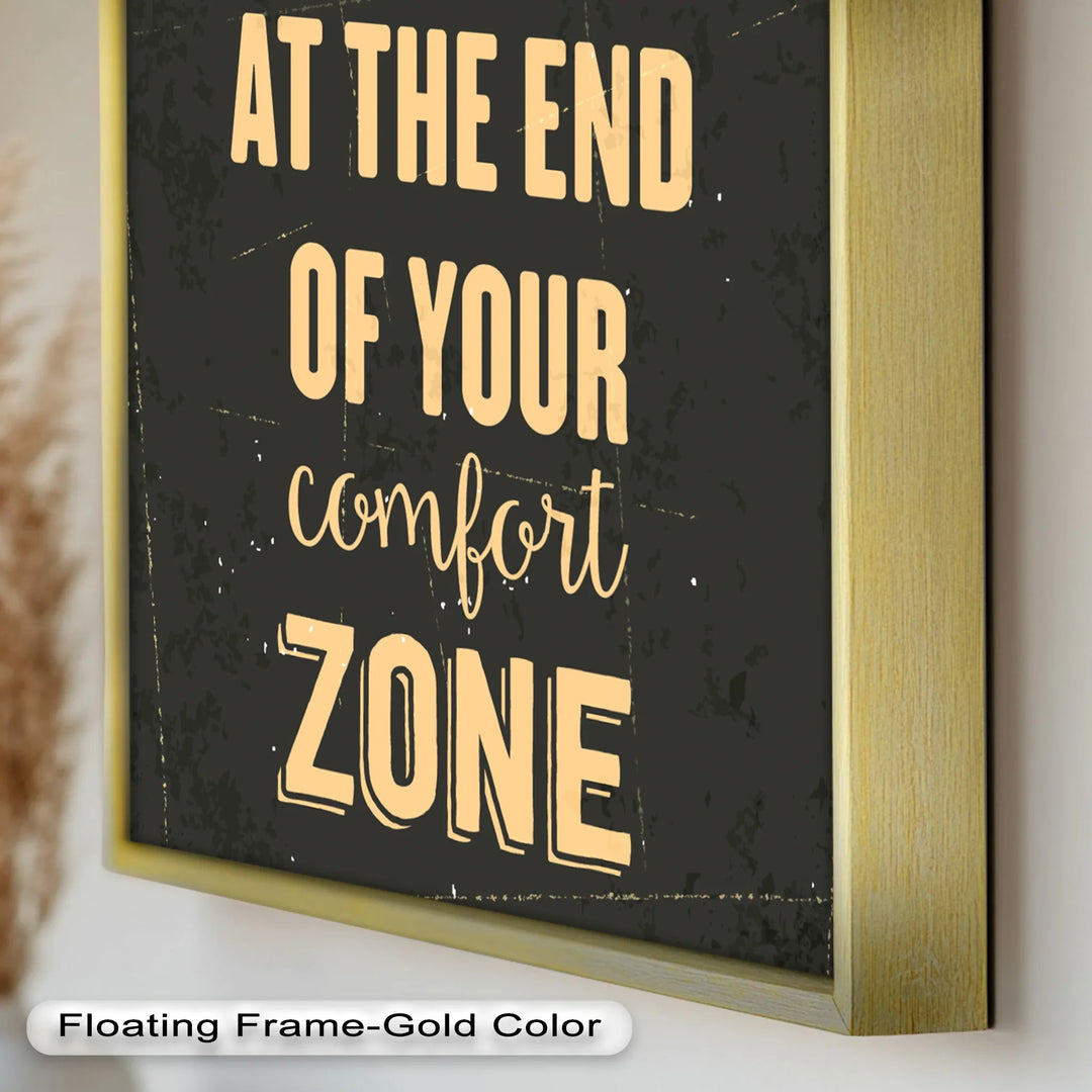 Life Begins at the End – Motivational Oil Painting - MyPhotoStation