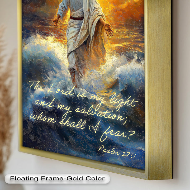 Psalm 27:1 – The Lord is My Light Bible Verse Oil Painting