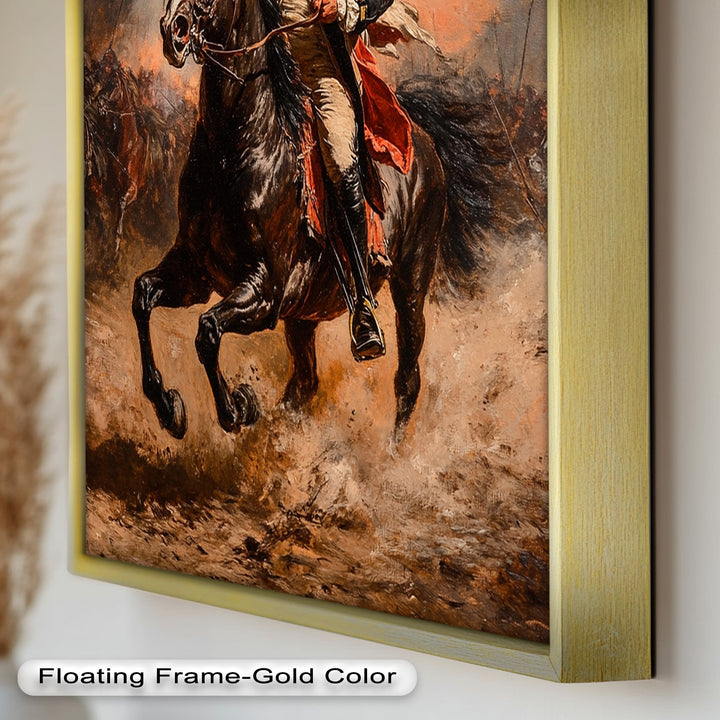 Rider of Defiance – Revolutionary Commander Oil Painting