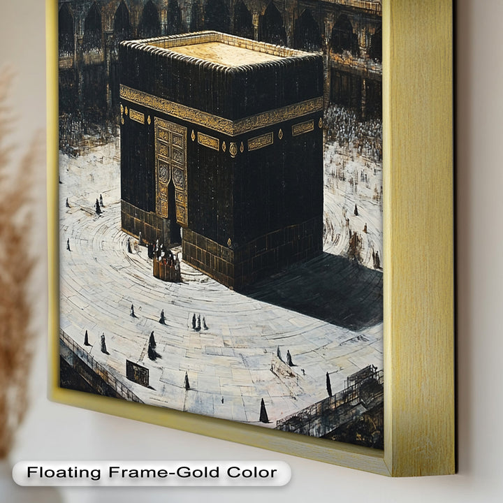 Kaaba Mecca Wall Art – Religious Oil Painting