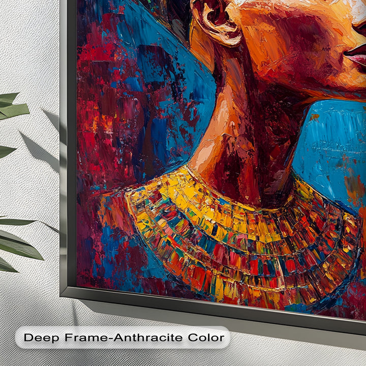 Fauvist Queen – Royal Profile Oil Painting