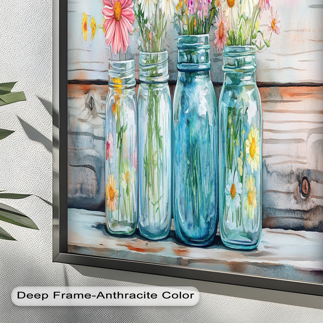Flower Jars – Modern Oil Painting