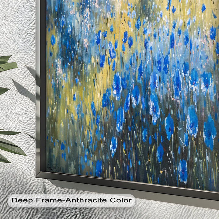 Nature's Harmony: Sea & Bloom – Captivating Oil Painting