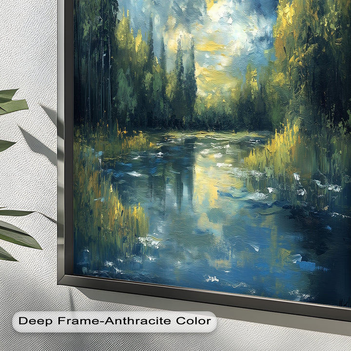 Forest River – Nature Oil Painting