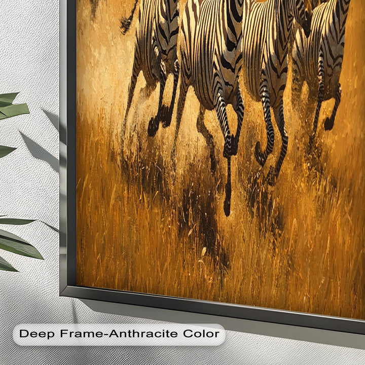 Running Wild – Zebra Oil Painting