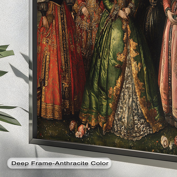 Königliches Hofporträt – Ölgemälde der Renaissance-Aristokratie