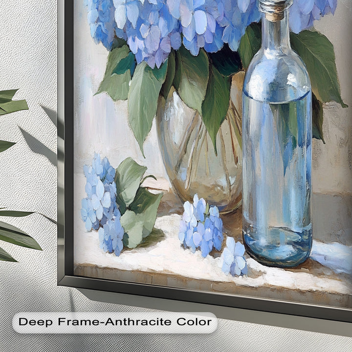 Blue Floral Still Life – Modern Oil Paintings