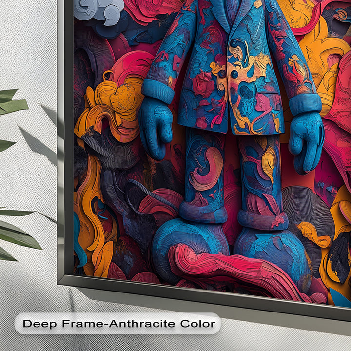In Chaos gekleidet – KAWS Ölgemälde