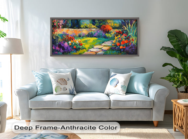 Sunlit Garden Path – Colorful Impressionist Oil Painting