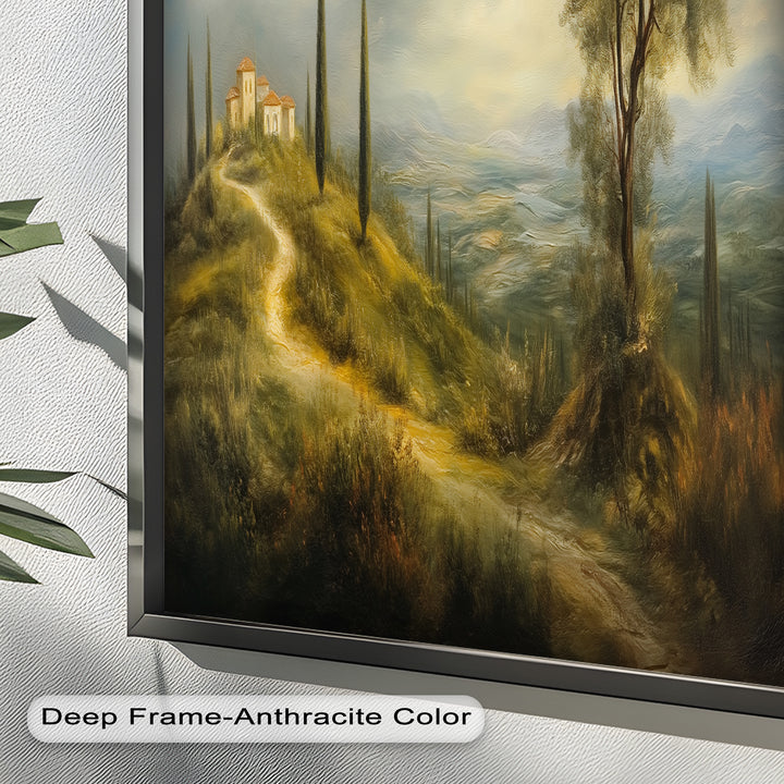 Tuscan Hillside Wall Art – Landscape Oil Painting