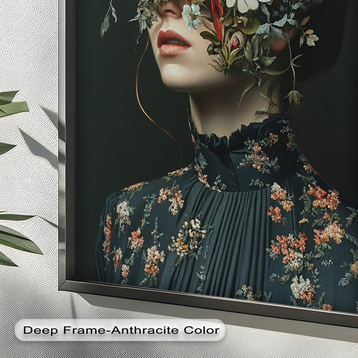 Floral Reverie – Surreal Botanical Portrait Oil Painting - MyPhotoStation