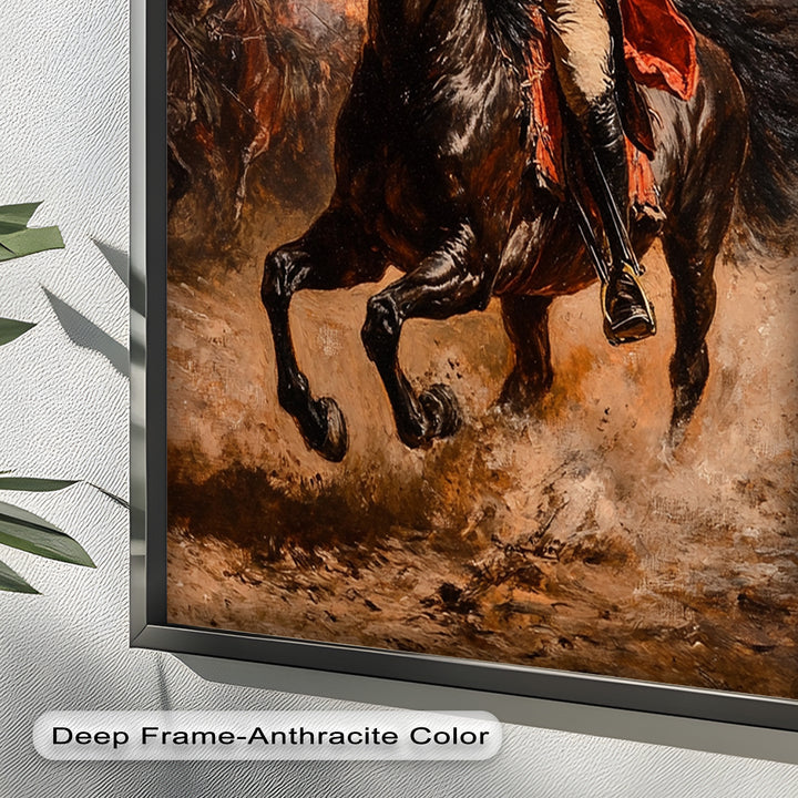 Rider of Defiance – Revolutionary Commander Oil Painting