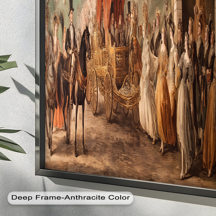 Royal Carriage Procession – Grand Baroque Parade Oil Painting