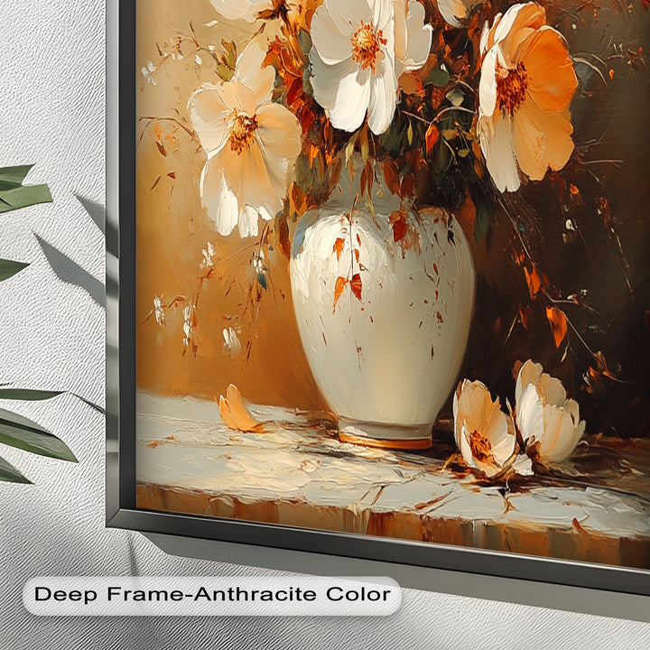 Warm Floral Arrangement – Flower Vase Oil Paintings