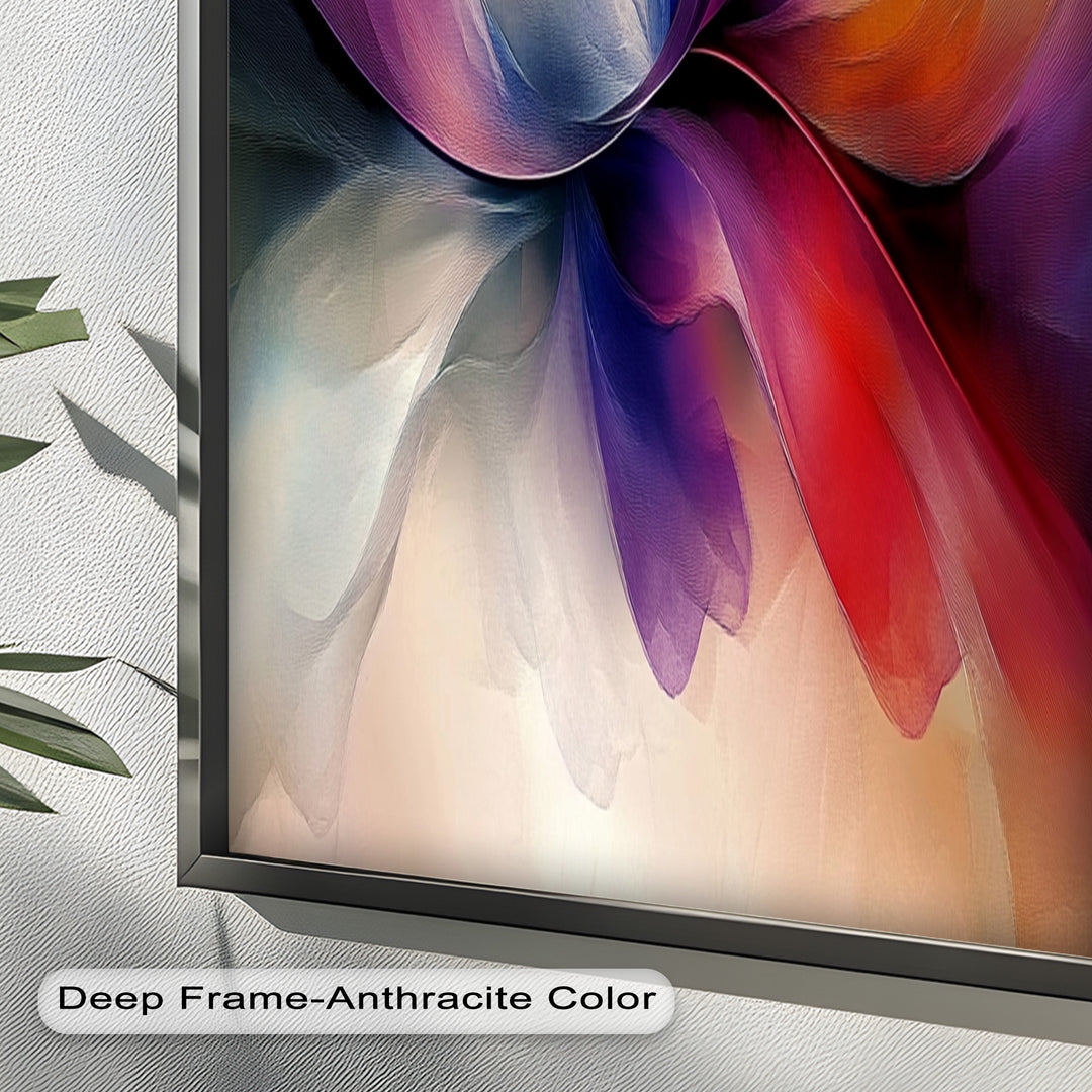 Abstract Floral Flow – Colorful Modern Oil Painting