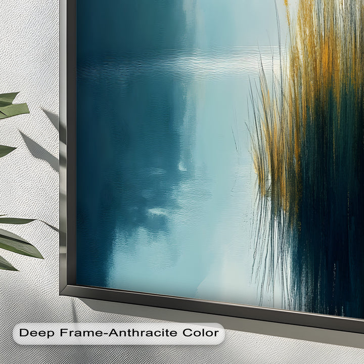 Misty Morning Landscape – Framed Nature Oil Painting