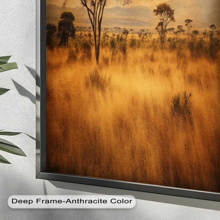 African Savanna Tree Wall Art – Landscape Oil Painting