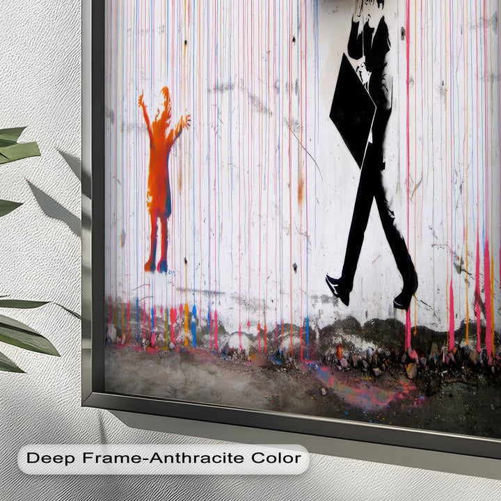 Colorfall Dissonance – Banksy Oil Painting
