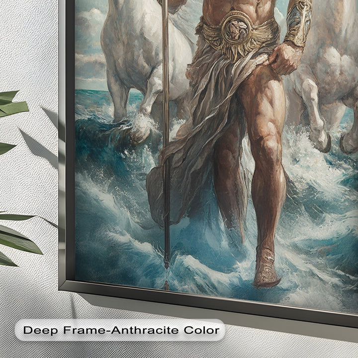 Lord of the Waves – Mythic Sea God Oil Painting