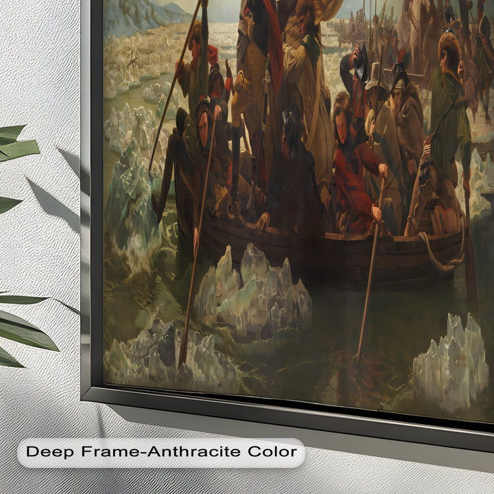 Washington's Crossing – Patriotisches Ölgemälde der Amerikanischen Revolution