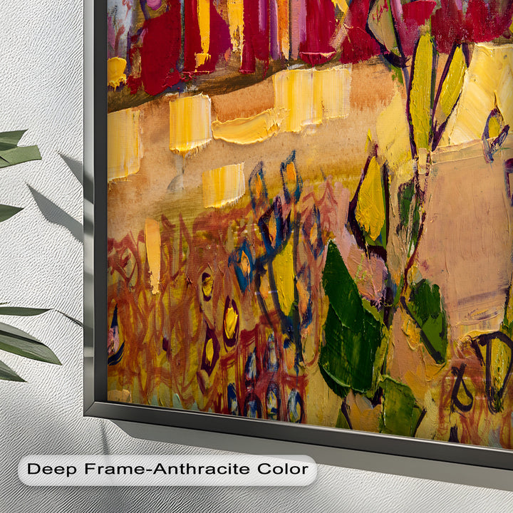 Sunlit Homestead – Expressive Impressionist Oil Painting