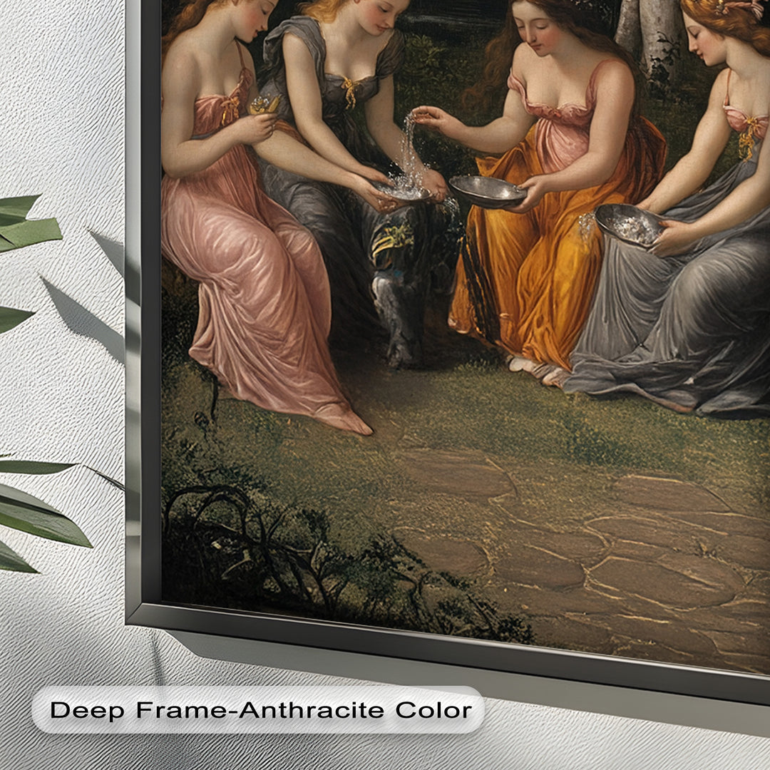 Forest Nymphs at the Spring – Mythical Gathering Oil Painting