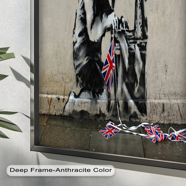 Stitched Allegiance – Banksy Oil Painting