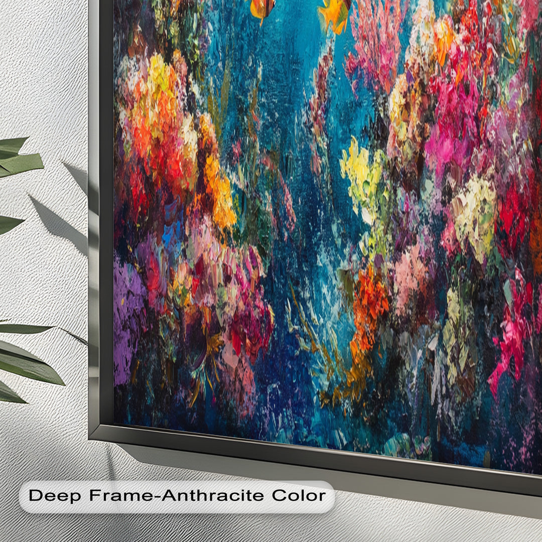 Coral Reef with Tropical Fish – Animal Oil Painting
