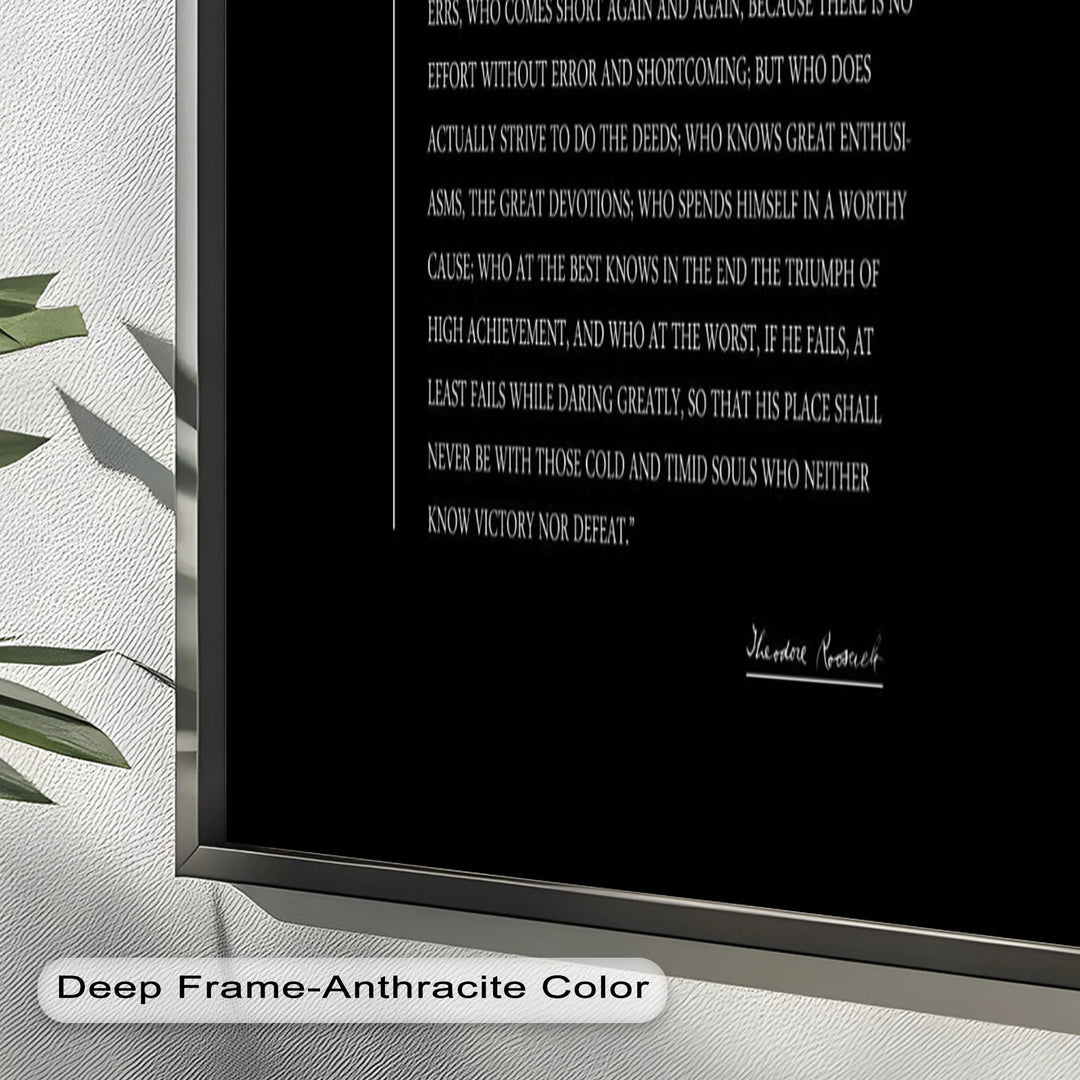 The Man in the Arena – Inspirational Quote Oil Painting - MyPhotoStation