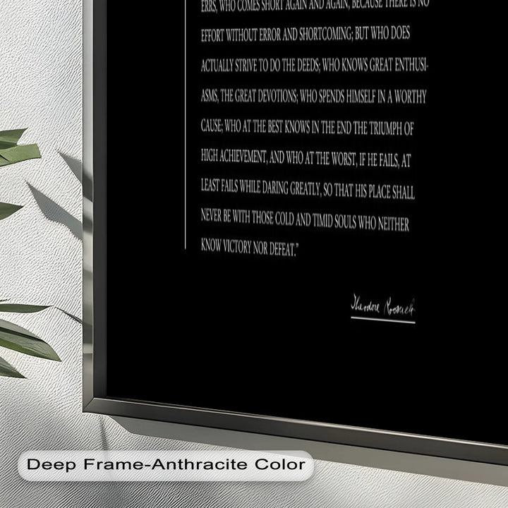 The Man in the Arena – Inspirational Quote Oil Painting - MyPhotoStation